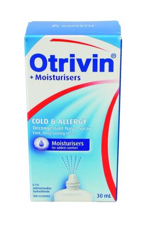 Otrivin Medicated W/moisturizers Cold & Allergy Relief Nasal Decongestant