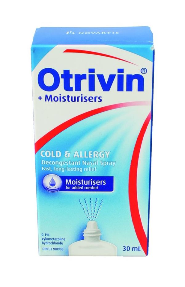 Otrivin Medicated W/moisturizers Cold & Allergy Relief Nasal