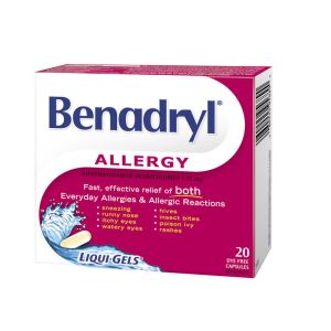 Benadryl Allergy Liqui-gels Antihistamines