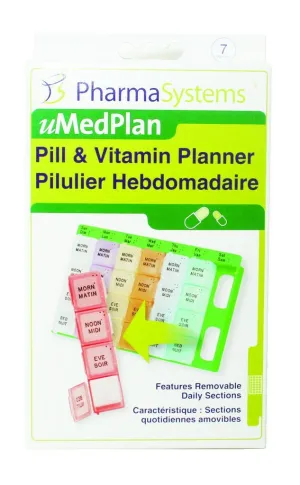 Pharmasystems Weekly Pill Planner With Removable Days