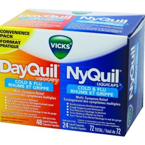 Vicks Nyquil/dayquil * Cold & Flu Liquicaps 24 Capsules Cough, Cold and Flu Treatments