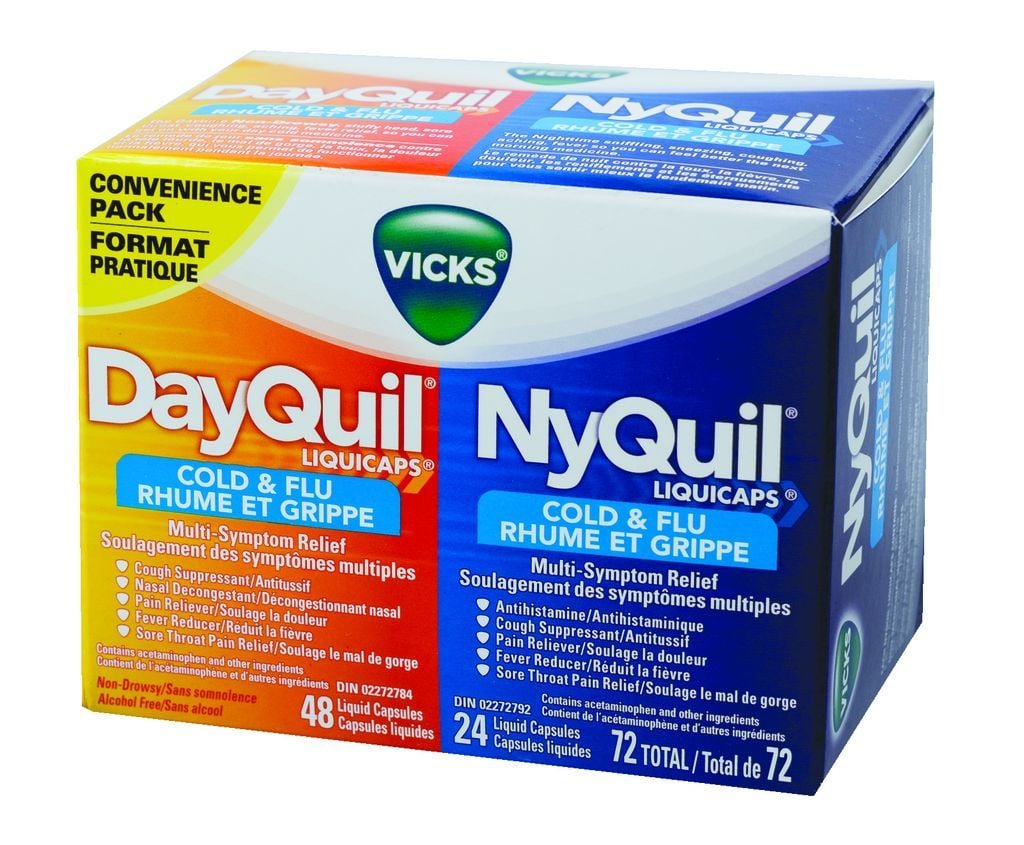 Vicks Nyquil Dayquil * Cold & Flu Liquicaps 24 Capsules - Ctc Health