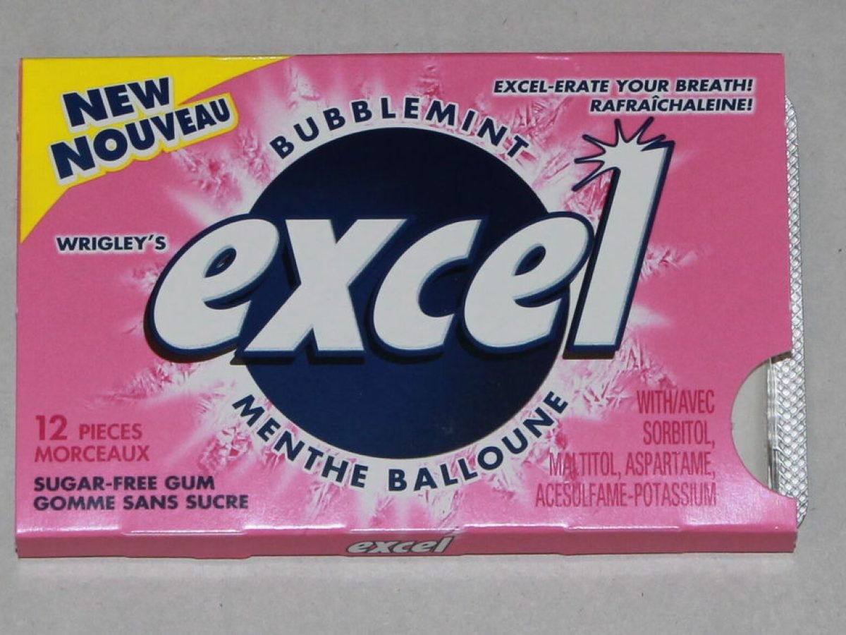 Excel Bubblemint Gum 12 Piece CTC Health