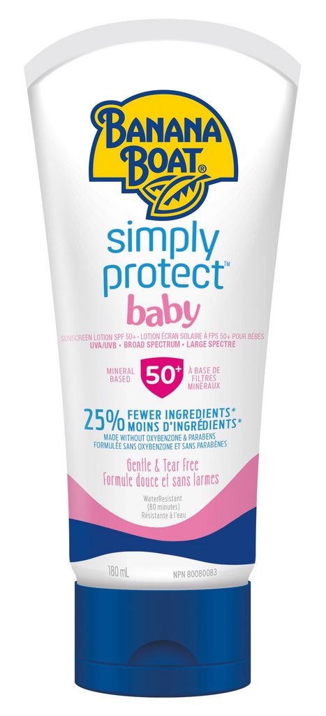 Banana Boat Simply Protect Baby Lotion Spf 50 Sunscreen