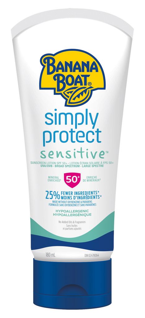Banana Boat Simply Protect Sensitive Sunscreen Lotion Spf 50+ Sunscreen