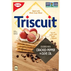 Christie Triscuit Crackers Cracked Pepper Olive Oil Food & Snacks