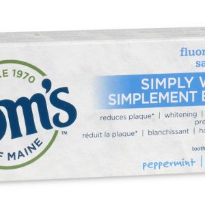 Tom’s Of Maine Simply White Fluoride-free Plus Toothpaste Oral Hygiene