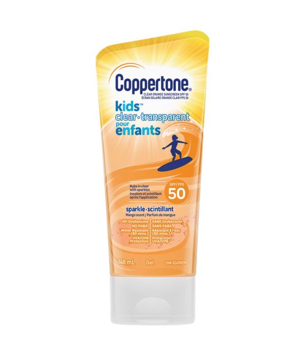 Coppertone Kids Clear Sparkle Sunscreen Lotion Spf 50 Sun Care