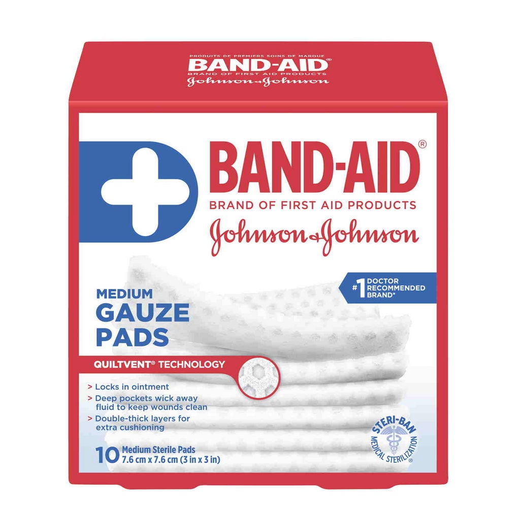 Bandaid Brand Medium Gauze Pads CTC Health
