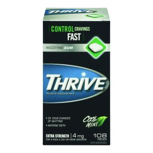 Thrive Gum 4mg Extra Strength Nicotine Replacement Nicotine Gum