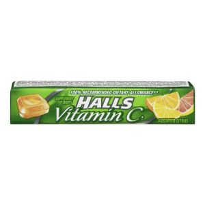 Halls Defense Vitamin C Lozenges Citrus