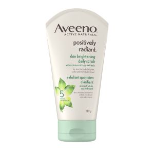 Aveeno Positively Radiant Skin Brightening Exfoliating Face Scrub 5 Oz