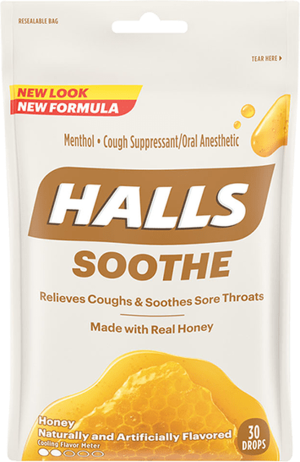 Halls Bag Lozenges Mentho-lyptus Honey
