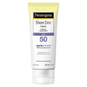 Neutrogena Sheer Zinc Face Mineral Sunscreen Spf 50 Sunscreen