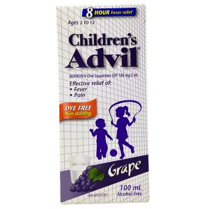 Children S Advil Dye Free Grape Analgesics