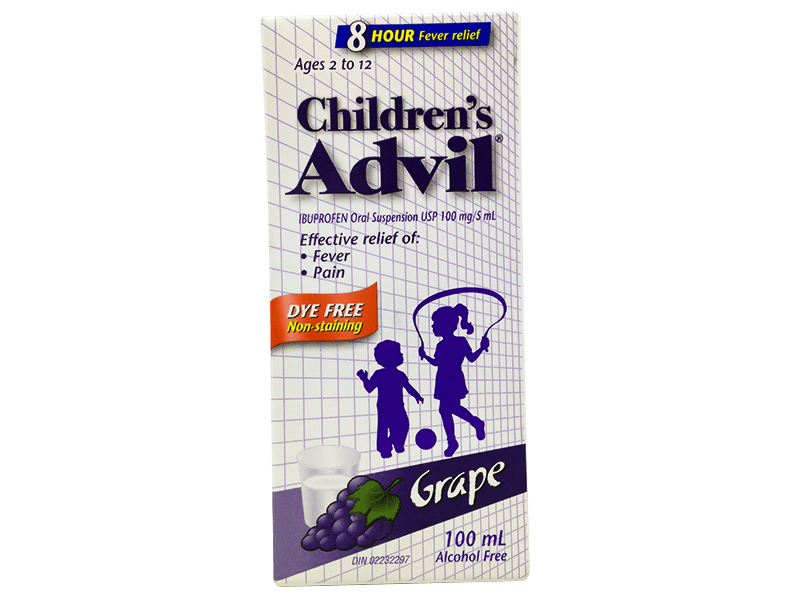 Children S Advil Dye Free Grape