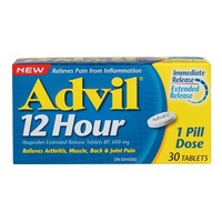 Advil Advil 12 Hour Tablets for Extended Pain Relief, 600 Mg Ibuprofen, 30 Count 30.0 Count Analgesics and Antipyretics