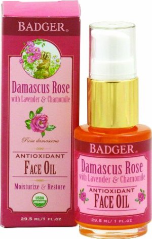 Badger Damascus Rose Face Oil 1 Fl. Oz Bottle