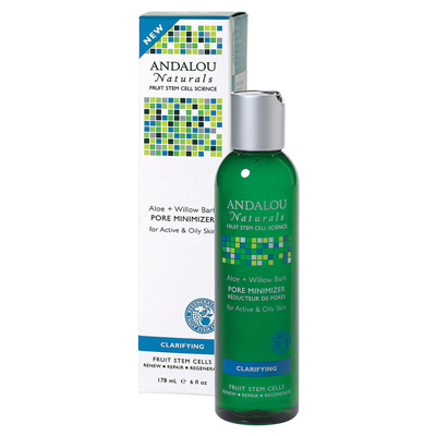 Andalou Naturals Clarifying Aloe Plus Willow Bark Pore Minimizer, 6 Oz Moisturizers, Cleansers and Toners