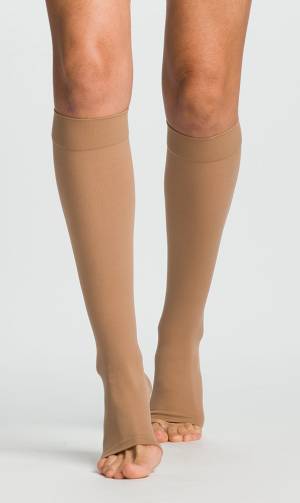 Sigvaris 863c Essential Opaque 30-40mmhg Open Toe Large Short Crispa - 863CLSO66