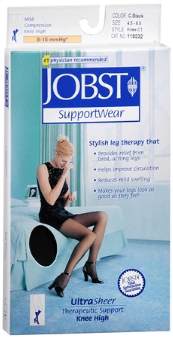 Compression Stockings JOBST Knee High Small Classic Black – Classic Black 2 Pairs by Jobst Compression Stocking