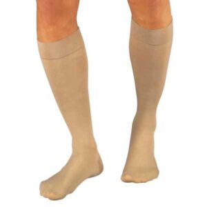 Meia ElA¡stica Panturrilha (3/4) Compresso 15-20mmhg - Ponteira Fechada - Bege - Jobst Relief