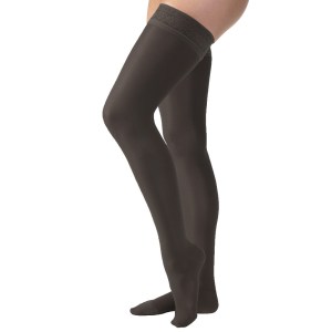 Compression Pantyhose JOBST UltraSheer Thigh High Small Black Closed Toe - Black 1 Pair by Bsn-Jobst
