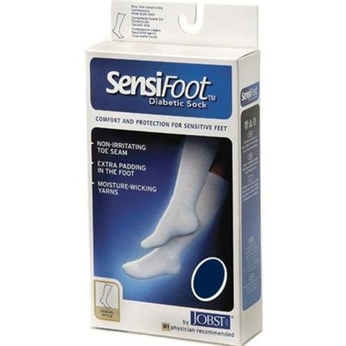 Jobst Sensifoot Knee High Black Socks Small Each by Jobst
