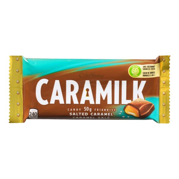 Cadbury Caramilk Salted Caramel Flavoured Chocolate Bar Candy
