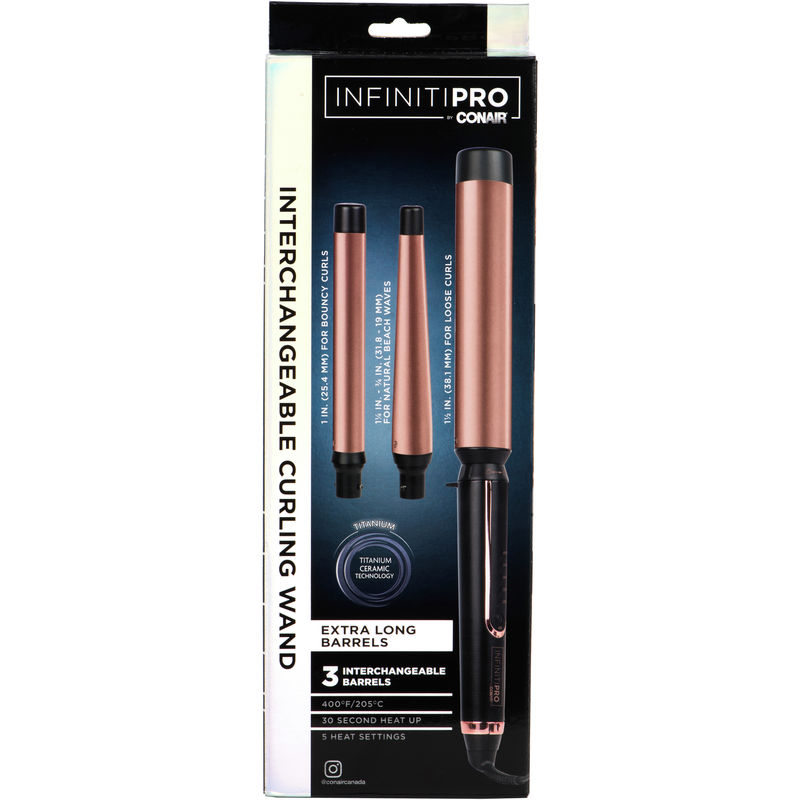 Conair InfinitiPRO Interchangeable Curling Wand 1.0 EA BLACK Styling Products, Brushes and Tools