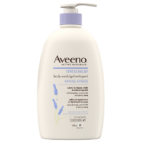 Aveeno Stress Relief Body Wash with Pump for Dry Skin Relief