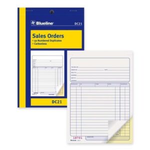 Commandes Blueline@ Vente Carbonless Copy - Duplicate,5-3/8 X 8