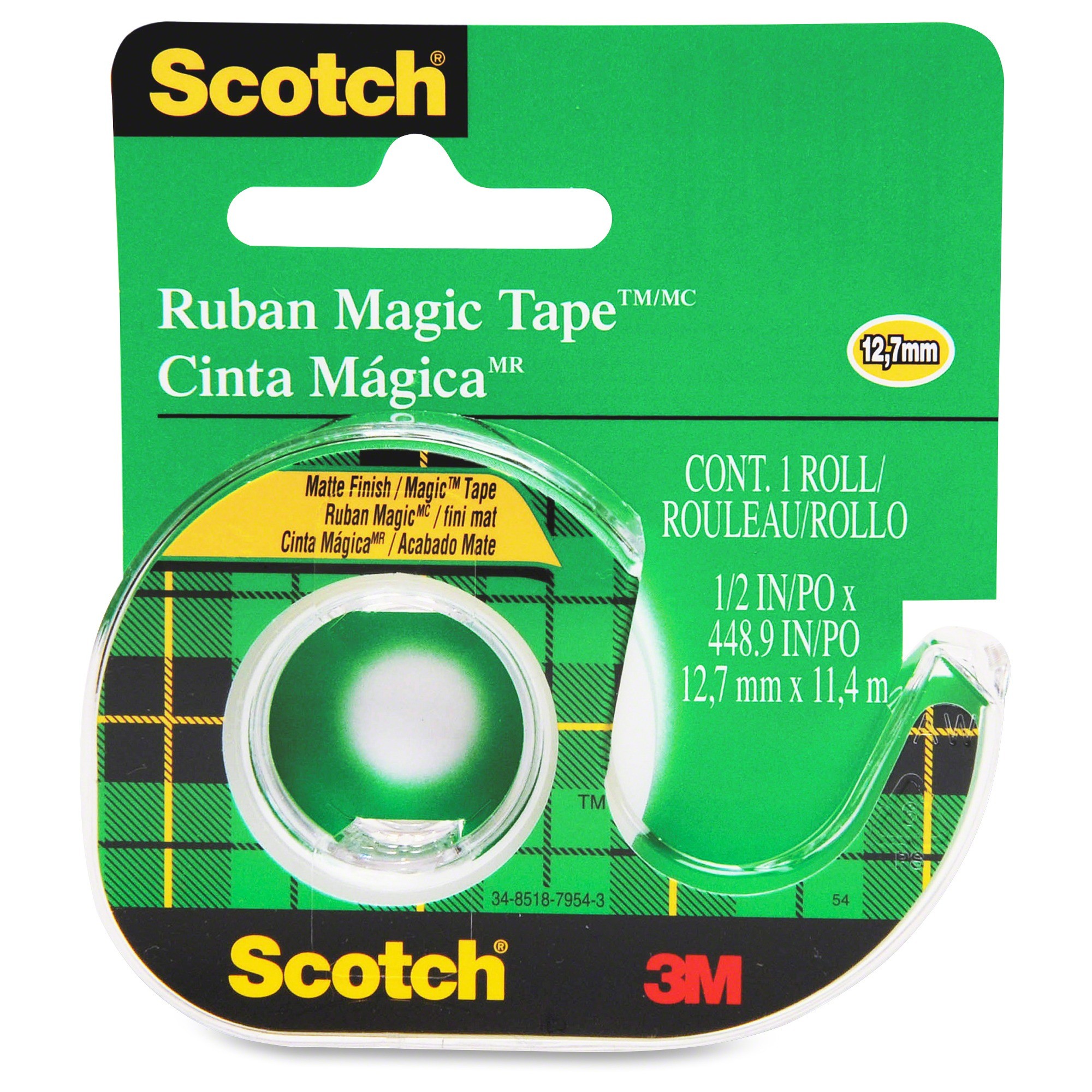 3m Ruban Magic Tape 12.7 Mm X 11.43 M 104NA-CS
