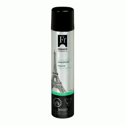 French Formula Hair Spray Flexible Hold 400ML Styling Products, Brushes and Tools