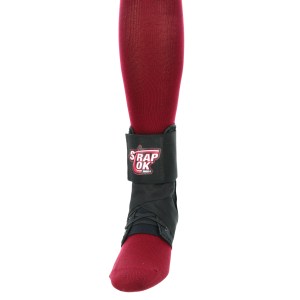 Fabrication Enterprises Swede-O Strap Lok Ankle Brace, Black, Small
