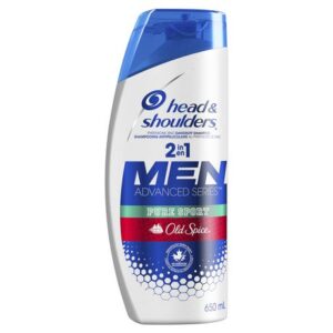 Head & Shoulders Head and Shoulders Old Spice Pure Sport 2-in-1 Anti-Dandruff Shampoo + Conditioner, 650 ML 650.0 ML