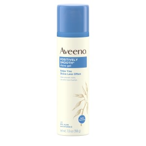 Aveeno Positively Smooth Moisturizing Shave Gel with Aloe, 7 Oz