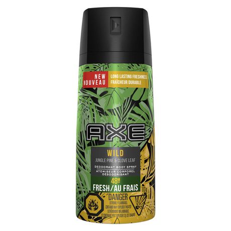 Axe AXE Wild Dual Action Deodorant Body Spray for Long Lasting Odour Protection Jungle Pine & Clove Leaf Jungle Pine & Clove Leaf Men’s Deodorant 48 H Deodorants and Antiperspirants