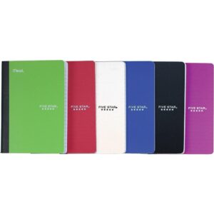 Five Star MD Cahier De Notes Sans Spirale En Poly, 5 X 7 Po, 200 Pages