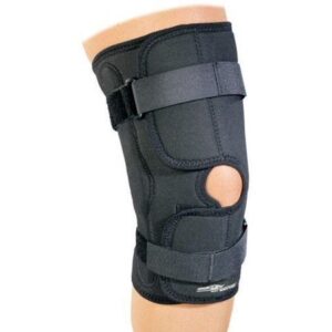 DonJoy Drytex 81-06718 Sport Hinged Open Popliteal Knee Sleeve Brace, Size: X-Large, Black