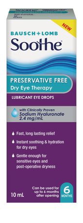 Bausch+Lomb Soothe Preservative Free Dry Eye Therapy (Multidose) Eye Preparations