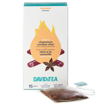 DAVIDsTEA Cinnamon Flavoured Organic Rooibos Chai Tea Beverages