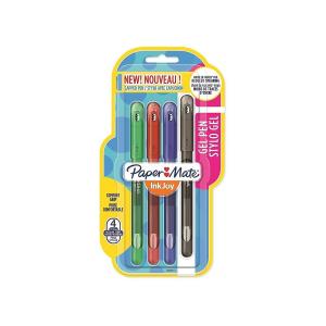 Paper Mate Inkjoy Gel Pens, Medium Point 0.7Mm, Assorted Colors, 4Pk Assorted