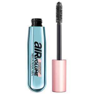 L'Oreal Paris Air Volume Mega Mascara, Lightweight & Waterproof, Blackest Black - 0.28 Oz