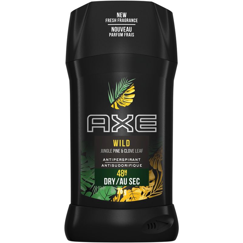 Axe AXE Wild Antiperspirant Stick for 48h Protection Jungle Pine & Clove Leaf Antibacterial Odour Protection 76 G 76.0 G Deodorants and Antiperspirants