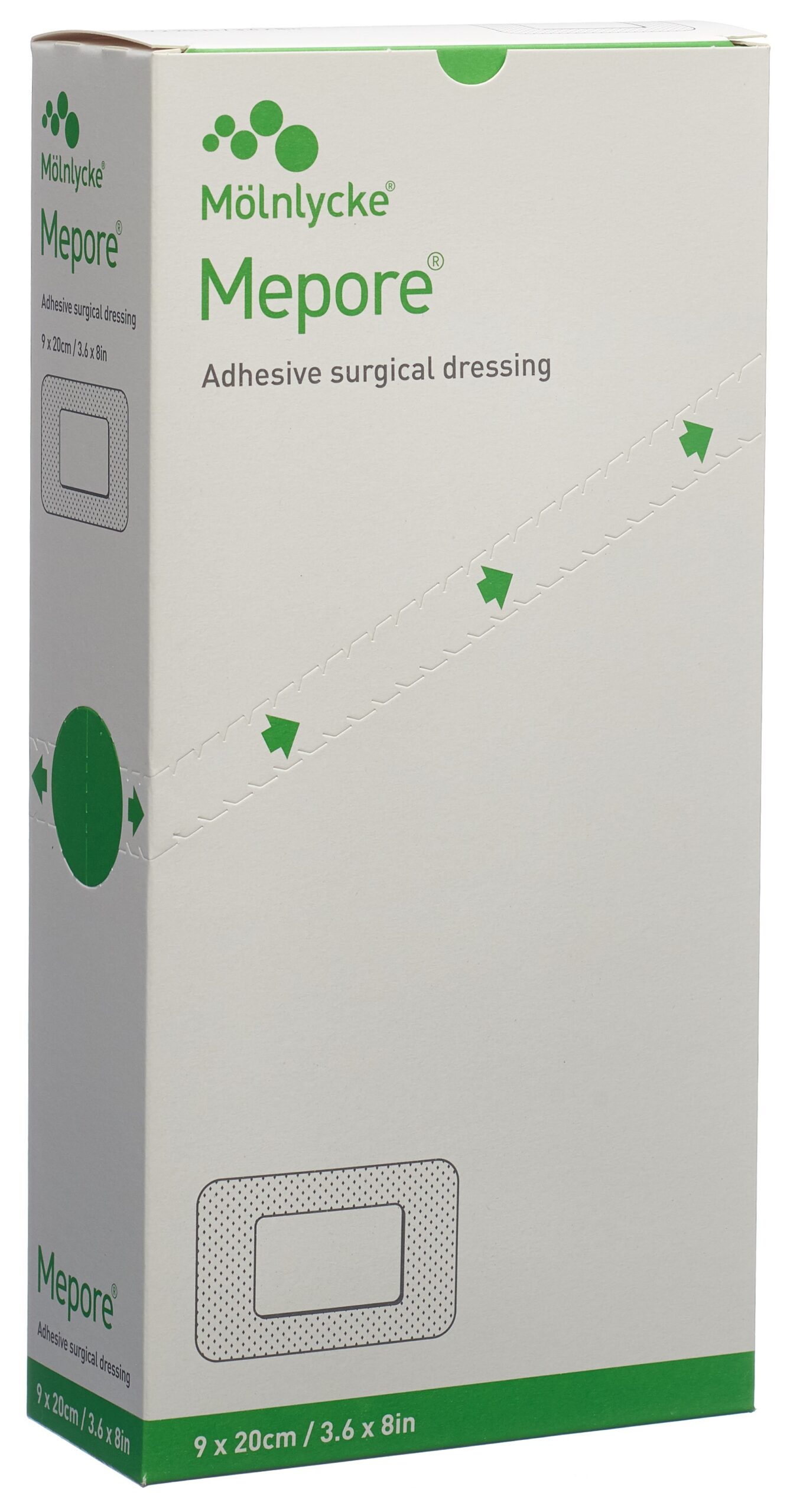 MEPORE wound dressing 15x9cm wound pad 10x5cm, 30 pieces