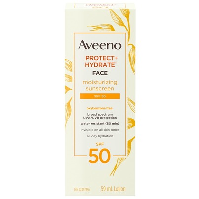 Aveeno Protect + Hydrate Face Moisturizing Sunscreen SPF 50 59.0 ML Sunscreen