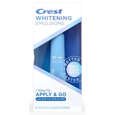 Crest Whitening Emulsions with Built-in Applicator, on the Go Teeth Whitening Pen, 12 ML 12.0 ML Whitening
