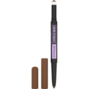 Maybelline New York Express Brow 2-in-1 Pencil and Powder, Eyebrow Makeup, Soft Brown - 0.02 Oz