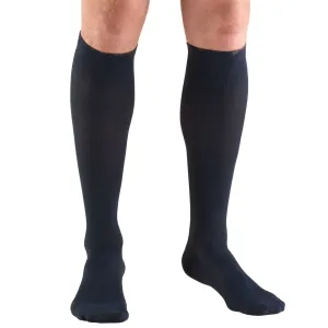 Truform Men's Compression Socks (15-20 MmHg), Knee High, Navy, Large